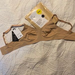 Knix Beige Wireless Nude Bra - Size 4/32D